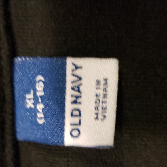 Old Navy Black pull over hoodie - Picture 8 of 10